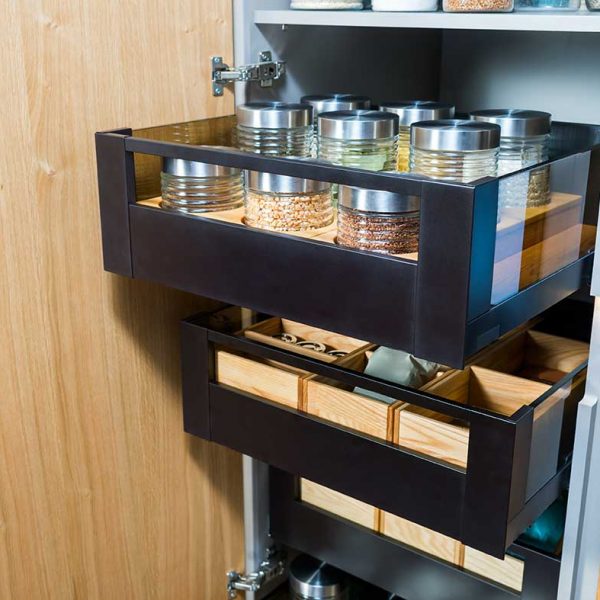 Slide out pantry deals storage